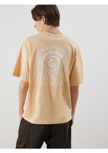 Yeni Sezon Bisiklet Yaka Baskılı Penye Erkek Tişört