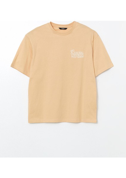 Yeni Sezon Bisiklet Yaka Baskılı Penye Erkek Tişört indirimleri