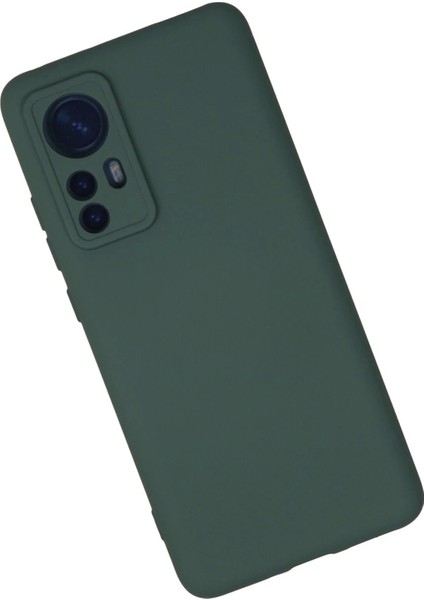Bfs Xiaomi Mi 12 Kılıf Nano Içi Kadife Silikon - Koyu Yeşil fiyatları