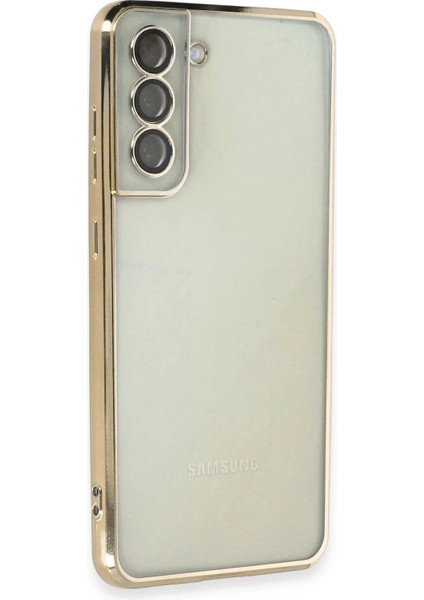 Bfs Samsung Galaxy S21 Fe Kılıf Razer Lensli Silikon - Gold fiyatları