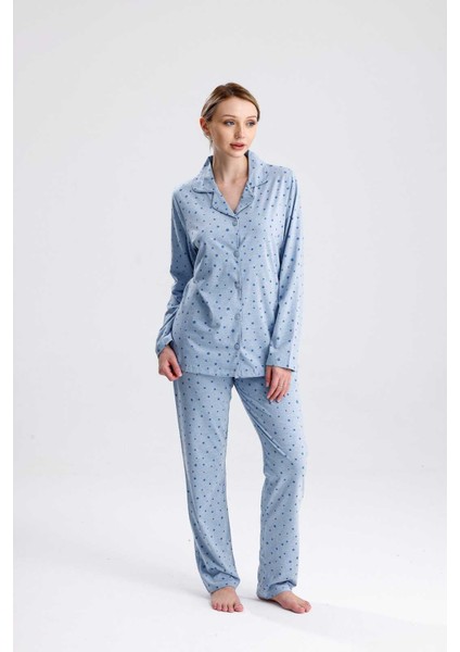 Pamuklu Pijama Takımı 5011