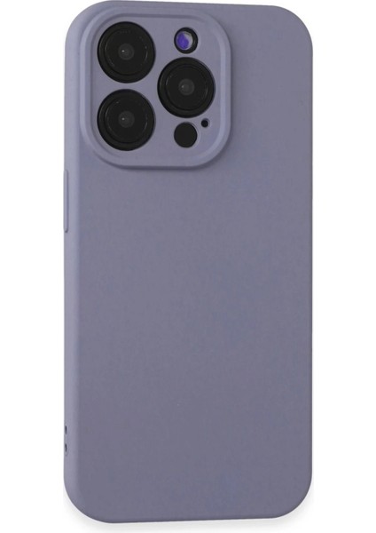 Bfs iPhone 15 Pro Kılıf Nano Içi Kadife Silikon - Lila