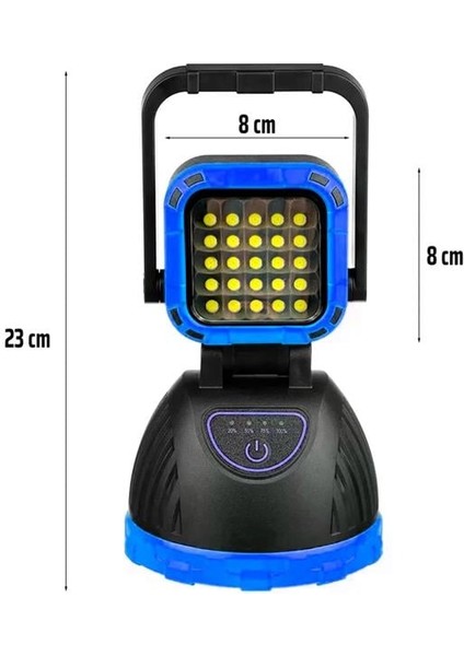 Powermaster PM-8033B 6 Modlu El Feneri ve Işıldak Acil Durum Lambası 25 Cob Ledli Solar Şarjlı fırsatları