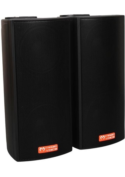 Magicvoice Mv-19 2x7.5 cm 40 Watt Komütatörlü Hat Trafolu Siyah Sütun Hoparlör (2'li Takım) fiyatları