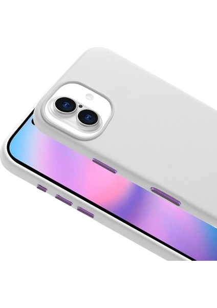 iPhone 17 Uyumlu Kılıf Kupra Deri Görünümlü M-Safe Şarj Özellikli Gri fiyatları