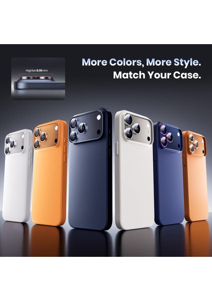 iPhone 17 Pro / 17 Pro Max Kılıf Aparatlı Kamera Koruma Renkli Lens Koruyucu Temperli Cam Koruma fırsatları