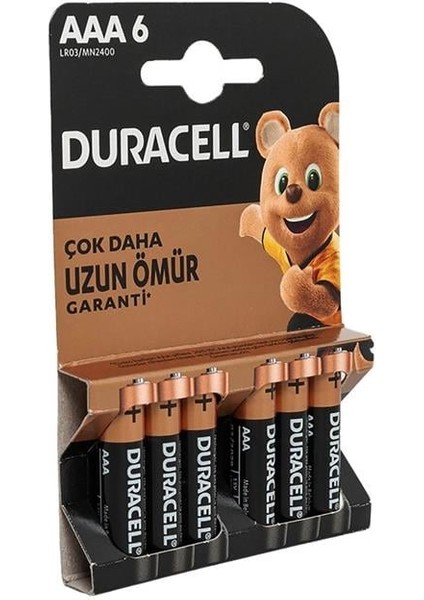 Duracell Basic Ince Aaa Kalem Pil 6'lı modelleri