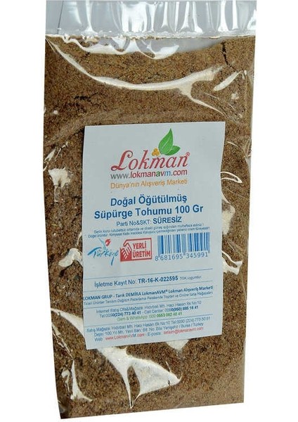 Süpürge Tohumu Doğal Öğütülmüş 100 gr Paket fırsatları