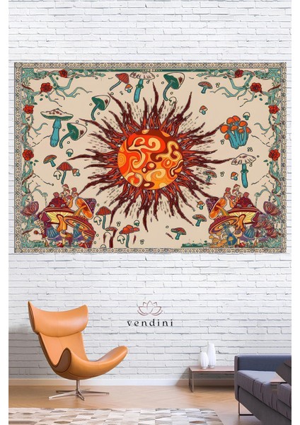 Kaliteli Kumaş , Canlı Renkler Duvar Örtüsü Duvar Halısı Wall Tapestry