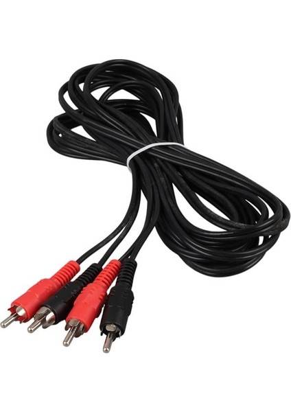 Powermaster PM-428 Siyah 5 Metre 2 Rca + 2 Rca Kablo fiyatları