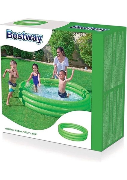 Bestway 51027 Üç Halkalı Renkli Şişme Havuz 183 x 33CM fiyatları