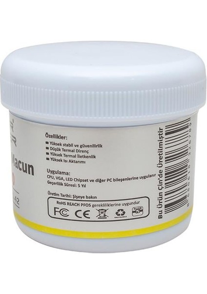 Powermaster PWR-4100 Beyaz Termal Macun 100G 1.42W fiyatları