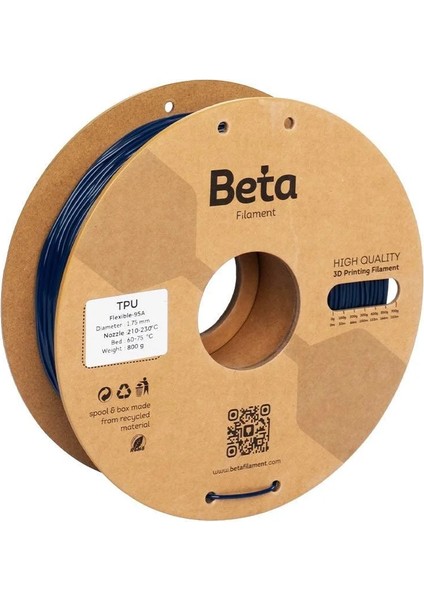 Tpu 95A Filament Navy Blue