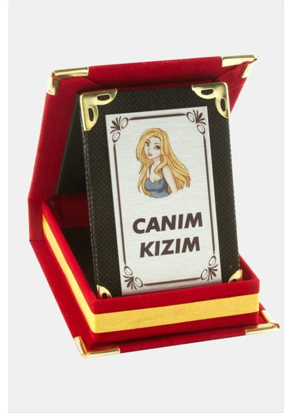 Ds-Derin Canım Kızım Plaketi-Kırmızı