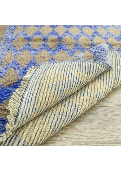 Arryn Dama Desenli Tülü Halı 74X146 cm