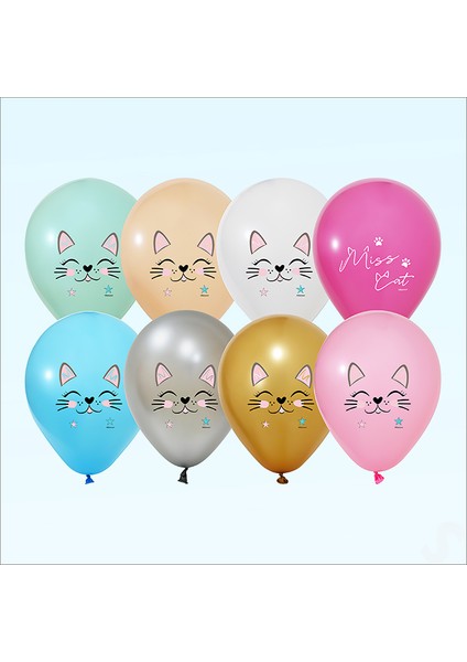 Miss Cat Balon, 30CM x 5 Adet