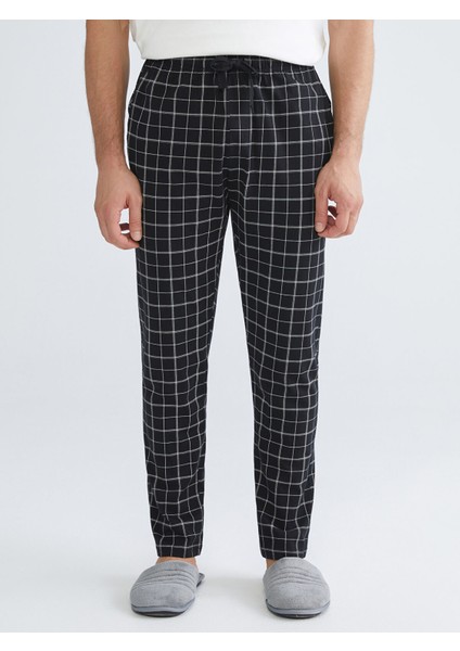 Yeni Sezon Standart Kalıp Ekose Erkek Pijama Alt modelleri