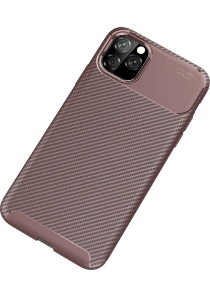 Bfs iPhone 11 Pro Kılıf Auto Focus Karbon Kapak - Kahverengi fiyatları