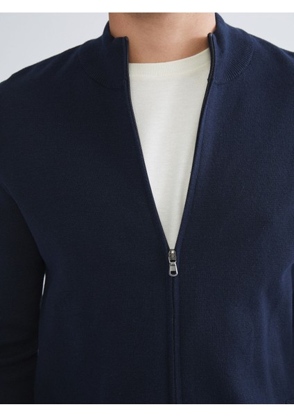 Yeni Sezon Standart Kalıp Dik Yaka Erkek Triko Hırka indirimleri