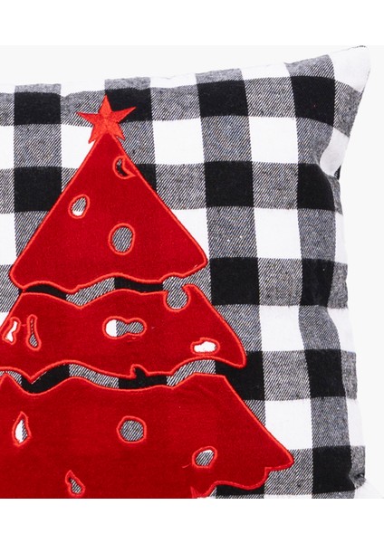 Siyah, Beyaz Ağaçlı Yastık Kılıf 25CM fiyatları