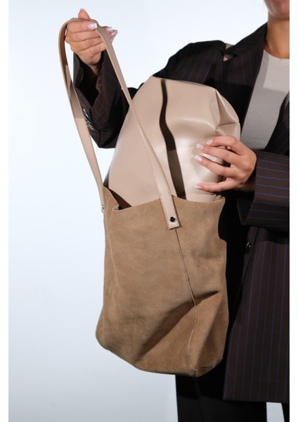 Alfred Vizon Hakiki Deri Süet Kadın Omuz Çantası fiyatları