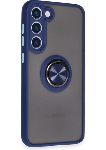 Bfs Samsung Galaxy S23 Plus Kılıf Montreal Yüzüklü Silikon Kapak - Lacivert fiyatları