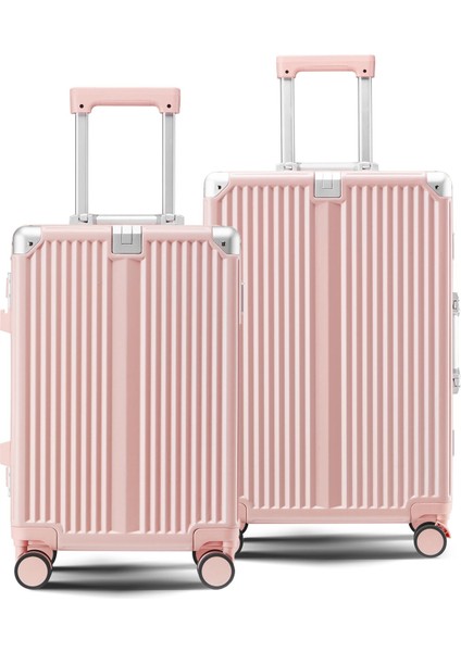 Joya Pc Policarbon 2'li Valiz Seti (Kabin ve Orta) Pembe fiyatları