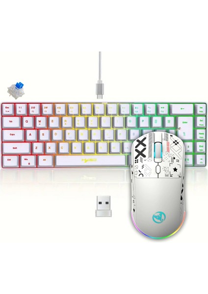 K620 Hot-Swap Mekanik Klavye+ Hxsj T90 Kablosuz 3 Modlu Oyuncu Mouse modelleri