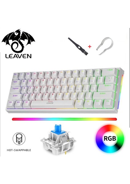 K620 Hot-Swap Mekanik Klavye+ Hxsj T90 Kablosuz 3 Modlu Oyuncu Mouse