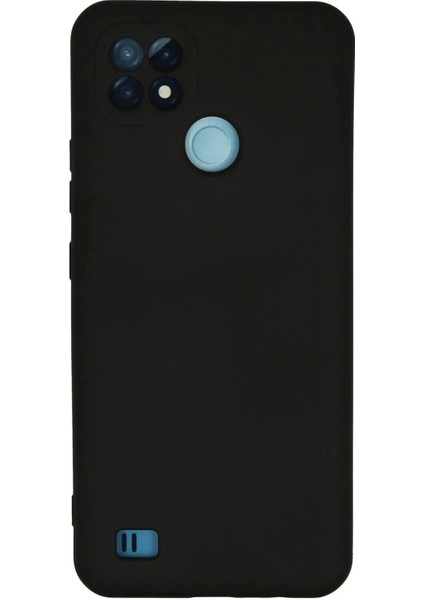 Bfs Realme C21 Kılıf Nano Içi Kadife Silikon - Siyah