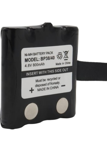 powermaster bp38/40 nı-mh 4.8 volt 800mah telsiz pili şarj edilebilir şarjlı 4xaaa