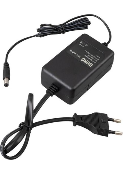 Weko 12 Volt 3 Amper 5.5*2.5 Uçlu Yerli Üretim Plastik Kasa Masaüstü Adaptör modelleri