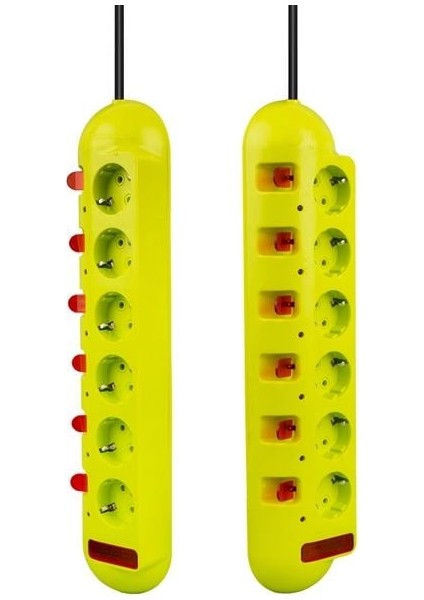 Vea VE-E60 6'lı 1.5 Metre Ayrı Anahtarlı Grup Priz fiyatları