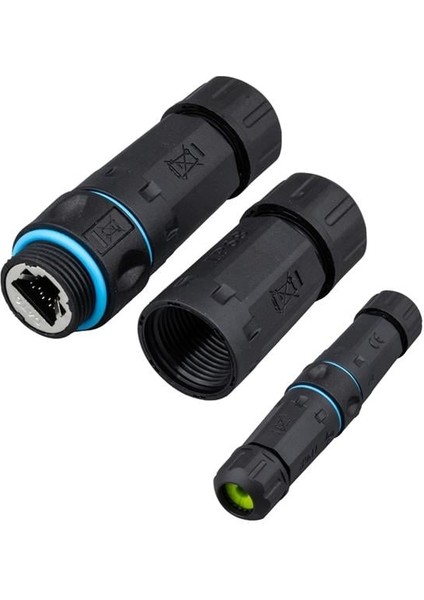 Powermaster PM-24591 Dişi - Dişi IP68 Su Geçirmez RJ45 Konnektör