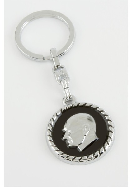 Ds-Derin Atatürk Metal Anahtarlık-Gümüş Rengi fiyatları