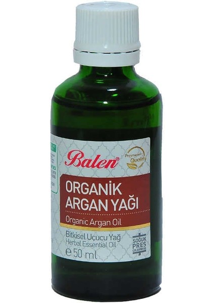 Argan Yağı Organik Soğuk Pres 50 ml Cam Şişe