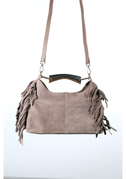 Astren Vizon Süet Hakiki Deri Püsküllü Kadın Kol Çantası fiyatları