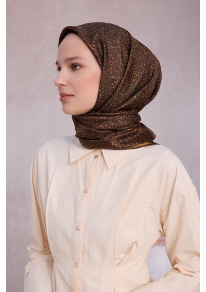Çiçek Desen Ipek Twill Eşarp 4208D01 05