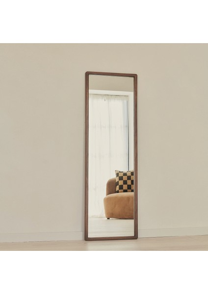 Koyu Ahşap Boy Aynası 140CM x 45CM