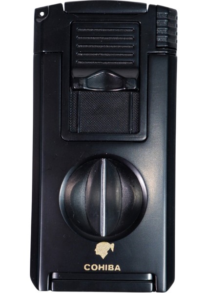 Çift Torch Pürmüz Siyah Puro Çakmağı