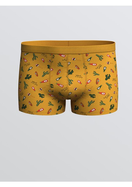 Yeni Sezon Standart Kalıp Pamuklu Esnek Erkek Boxer 3'lü modelleri