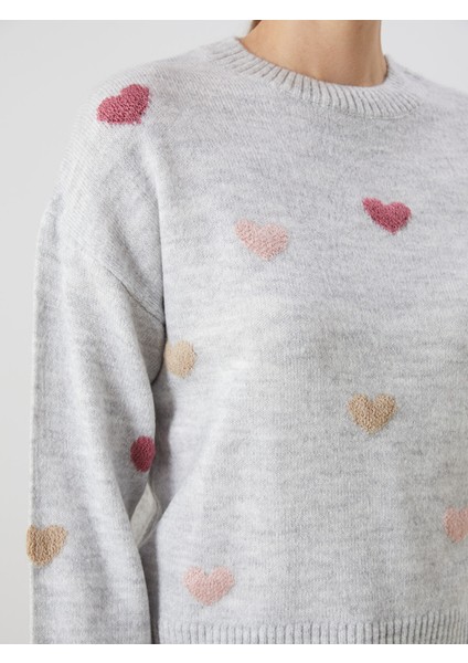 Yeni Sezon Bisiklet Yaka Desenli Kadın Triko Kazak modelleri