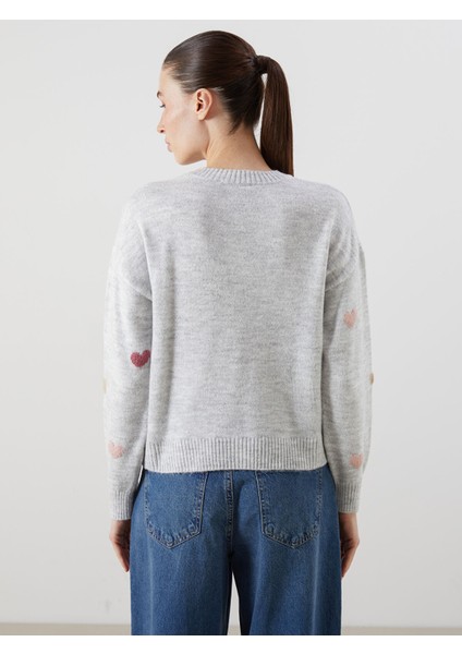 Yeni Sezon Bisiklet Yaka Desenli Kadın Triko Kazak fırsatları