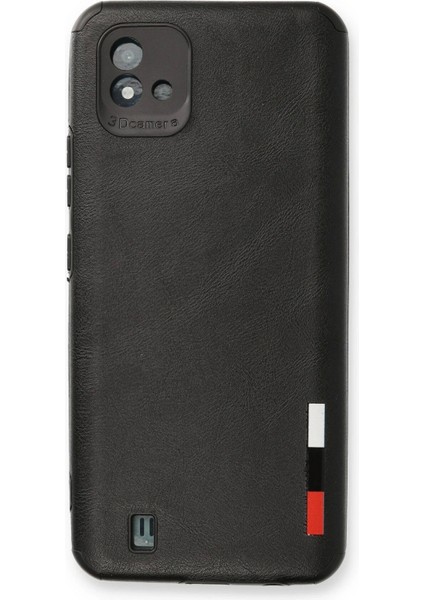 Bfs Realme C11 2021 Kılıf Loop Deri Silikon - Siyah
