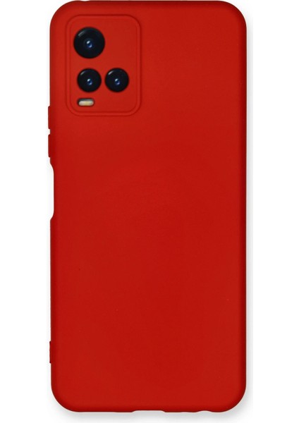 Bfs Vivo Y21S Kılıf Nano Içi Kadife Silikon - Kırmızı