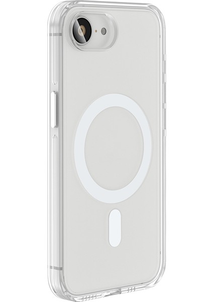 iPhone 16E Uyumlu Kılıf Kripto Kamera Korumalı M-Safe Şarj Özellikli Şeffaf modelleri