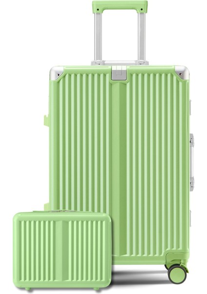 Joya Pc Policarbon 2'li Valiz Seti (Orta ve Makyaj) Yeşil
