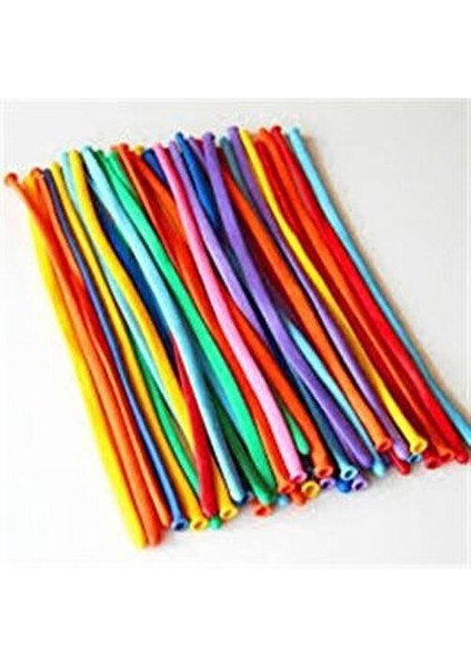 Sosis Balon Çeşitli Renklerde 10 Adet Eğlenceli Parti Malzemesi