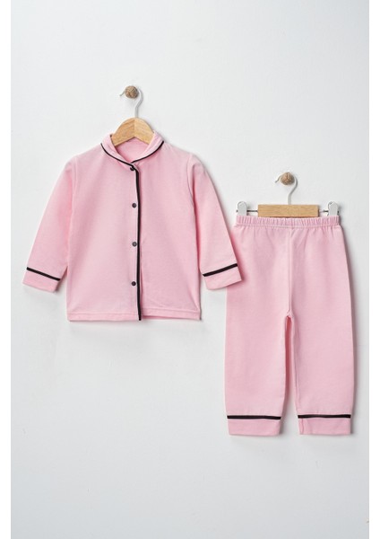 Minimod Bebek Düğmeli Pijama Takımı