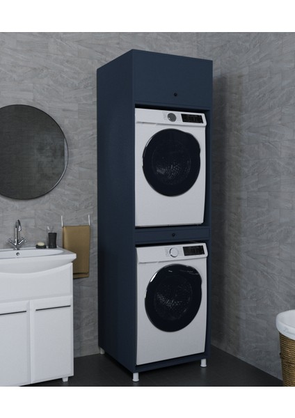 Çamaşır&kurutma Makinesi Dolabı Mdf Antrasit